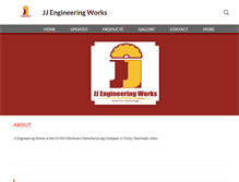 Tablet Screenshot of jjengineeringworks.com